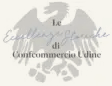 Logo con aquila stilizzata, evoca prestigio e tradizione di Confcommercio Udine.